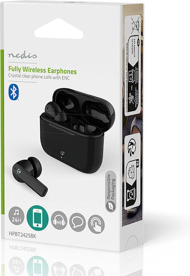 Nedis HPBT2425BK In-ear Bluetooth Handsfree Earphones with Charging Case Black vista 5