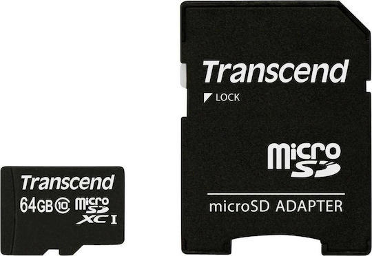 Transcend Premium 300x SDXC 64GB Class 10 UHS-I 60MB/s Memory Card with Adapter view 4