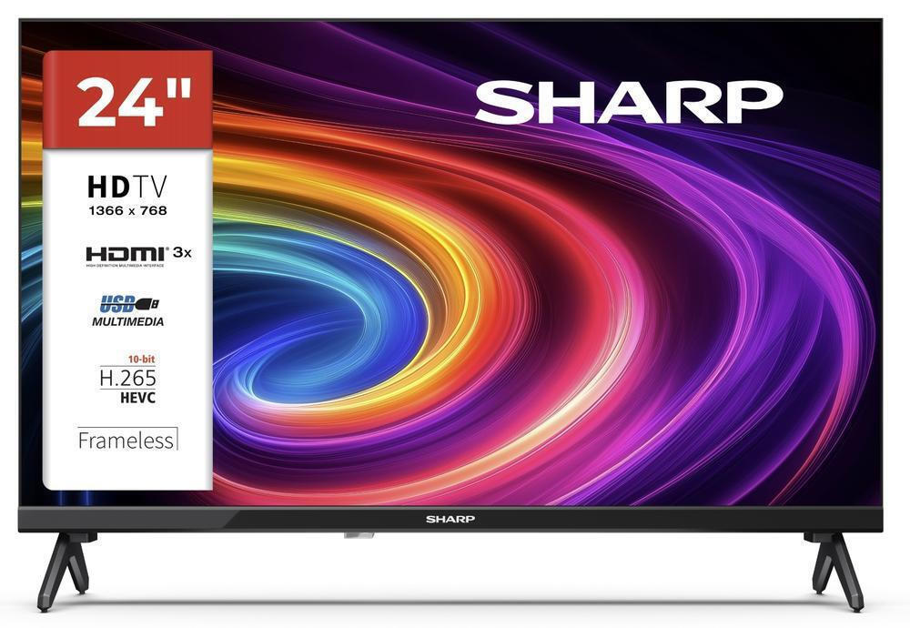 Sharp TV 24 Inch HD Ready LED 24HA1405E (2025) vista 5