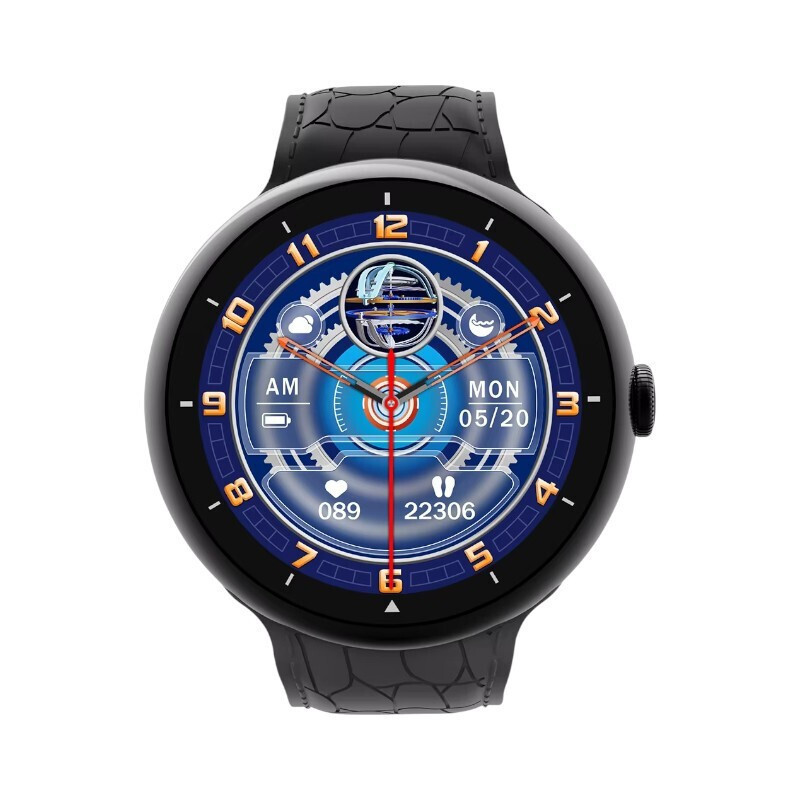 V16 Pro Max 50mm Smartwatch with Heart Rate Monitor (Orange/Brown) view 4