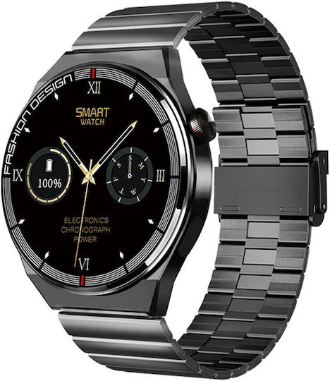 Remax Czhiwo Watch 9 Stainless Steel 52mm with Heart Rate Monitor (Black) view 2