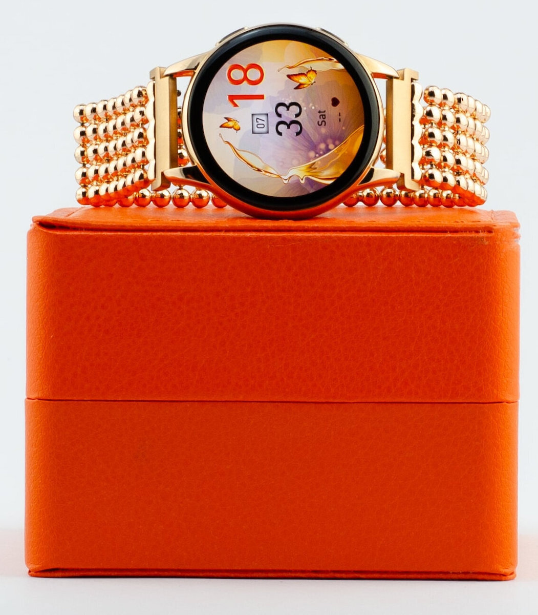 Luna Smartwatch with Heart Rate Monitor Erme Gold view 7