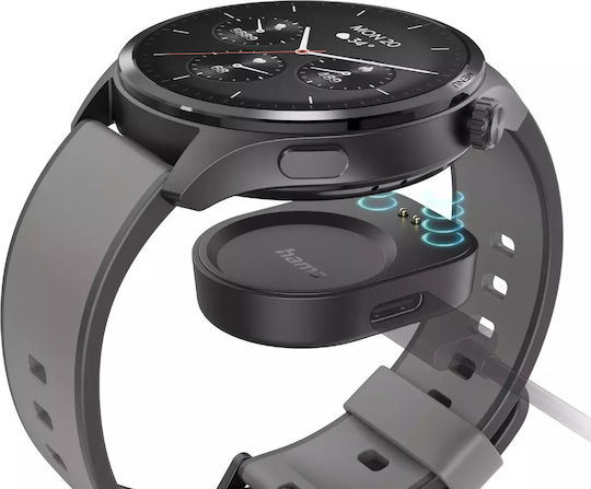 HAMA 9000 47mm Smartwatch with SIM and Heart Rate Monitor (Gray) view 6