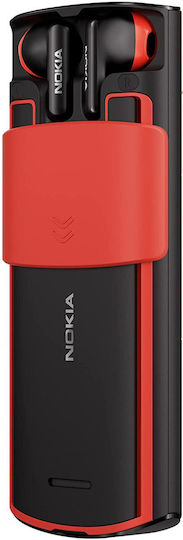Nokia 5710 XpressAudio Dual SIM Mobile with Buttons Black/Red view 3