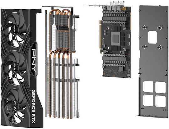 PNY GeForce RTX 4080 Super 16GB GDDR6X TF VERTO OC Graphics Card vista 8