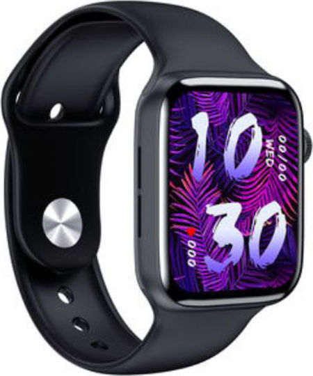 HW22 44mm Smartwatch with Heart Rate Monitor (Black) view 3