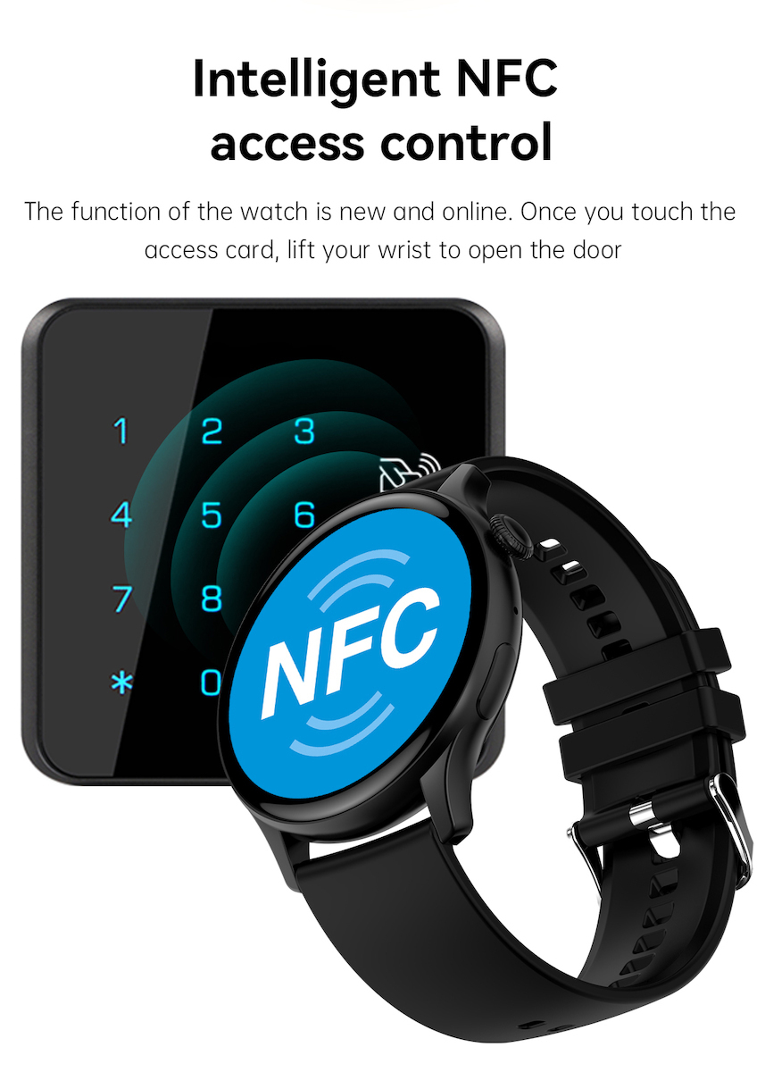 DesignoFiT Aluminium Smartwatch with Heart Rate Monitor (Black) view 5