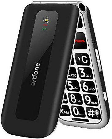 Artfone F20 Dual SIM Mobile Mobile with Large Buttons (Greek Menu) Black view 2