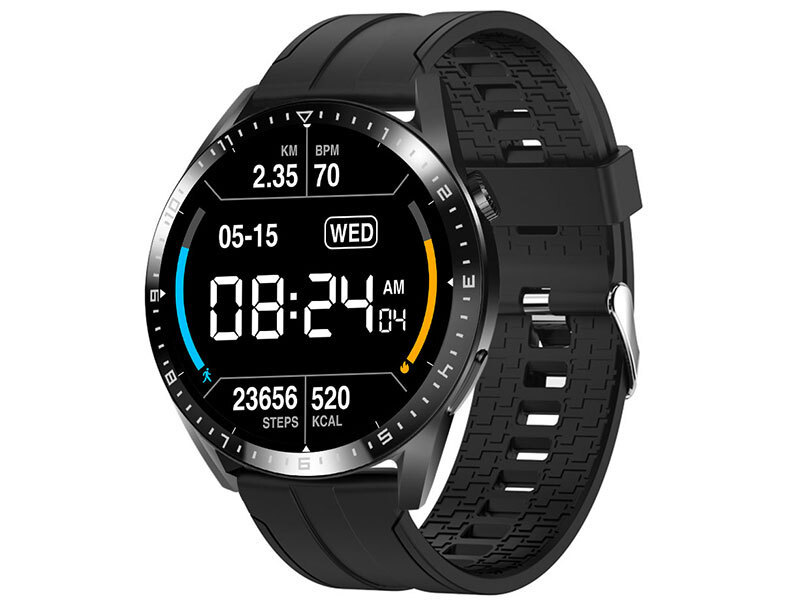 Tracer SM9 PulseRay Smartwatch with Heart Rate Monitor (Black)