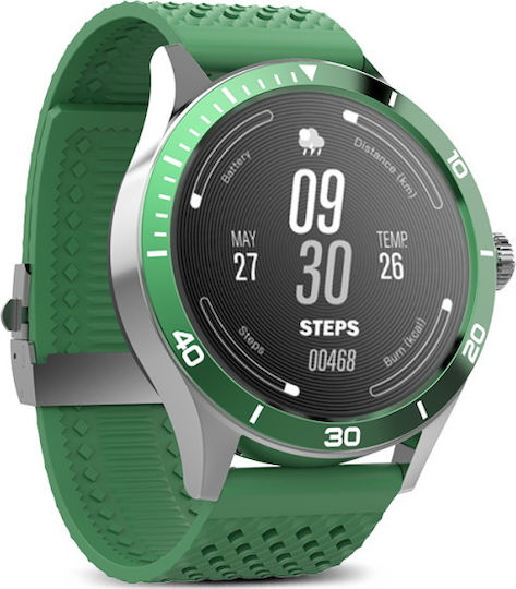 Forever ICON v2 AW-110 42mm Smartwatch with Heart Rate Monitor (Green) view 5
