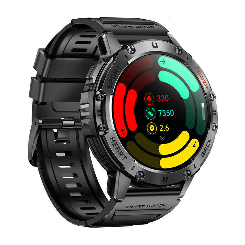 Xmart HK65 49mm Smartwatch with Pedometer Heart Rate Sensors Black view 3