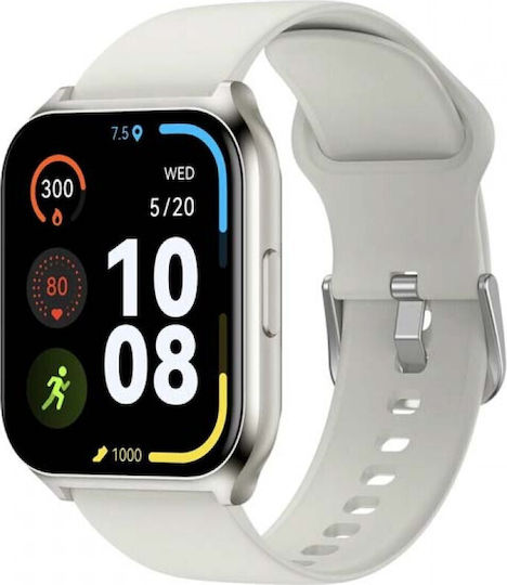Haylou LS02 Pro Smartwatch with Heart Rate Monitor (Silver)