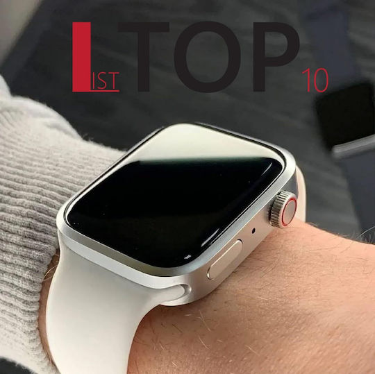 Smartwatch Fitness Bracelet I7 By D&k Call Sms Social Media Notifications Physical Activity Monitoring Sleep Heart Rate Pedometer Music Player White view 3
