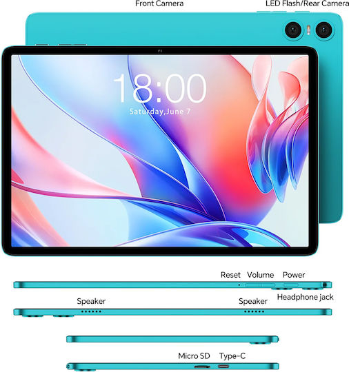 Teclast P30 10.1" Tablet (4GB/128GB) Blue view 9