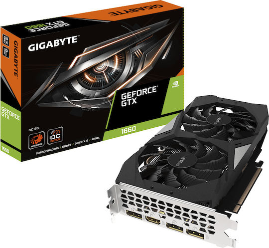 Gigabyte GeForce GTX 1660 6GB GDDR5 OC Graphics Card view 1