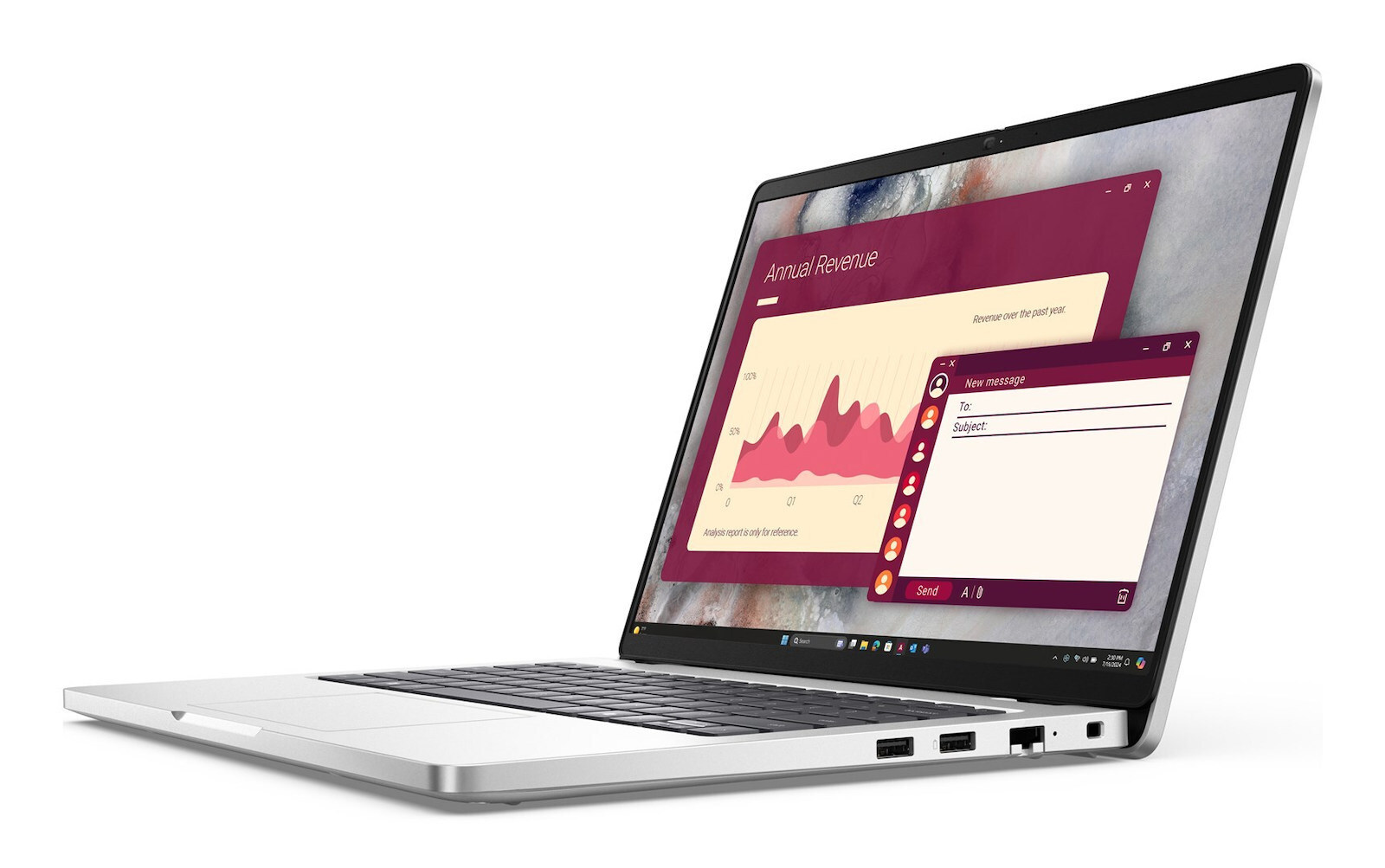 Dell Pro 14 PC14250 14" IPS FHD+ (Ultra 7-265U/16GB/512GB SSD/W11 Pro) Platinum Silver (US Keyboard) vista 4