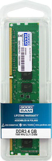 GoodRAM DDR3 with Module 1x4GB and Speed 1600 for Desktop GR1600D3V64L11S/4G vue 5