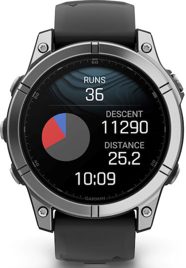 Garmin Fenix E Stainless Steel 47mm Waterproof Smartwatch with Heart Rate Monitor (Black) view 7