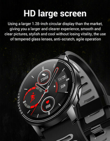 Senbono S20 Smartwatch with Heart Rate Monitor (Black) view 2