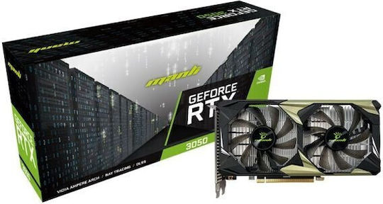 Manli GeForce RTX 3050 6GB GDDR6 Nebula Twin Low Profile V2 Graphics Card view 1