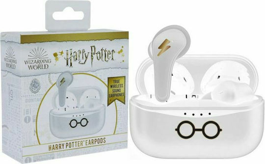 OTL Harry Potter In-ear Bluetooth Handsfree Earphones with Charging Case White view 2