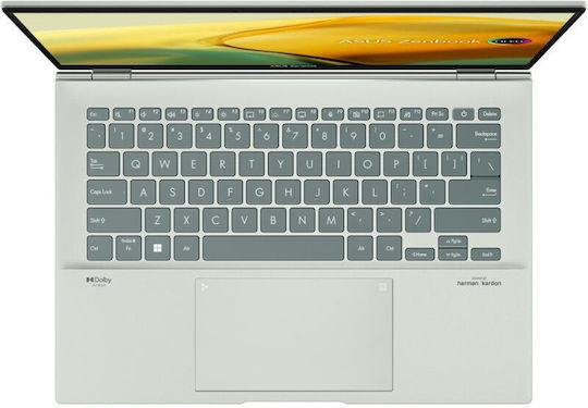 Asus Zenbook UX3402ZA-KP609W 14" QHD+ (i5-1240P/8GB/512GB SSD/W11 Home) Aqua Celadon (International English Keyboard) view 2