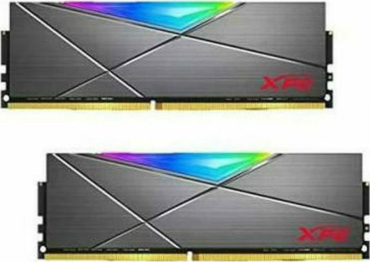 Adata XPG Spectrix D50 16GB DDR4 RAM with 2 Modules (2x8GB) and 3200 Speed for Desktop (AX4U32008G16A-DT50)