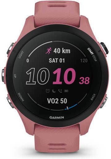 Garmin Forerunner 255s 41mm Waterproof Smartwatch with Heart Rate Monitor (Light Pink)