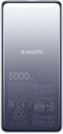 Xiaomi Ultra Slim PB0520MI Power Bank 5000mAh 20W with USB-C Port Blue