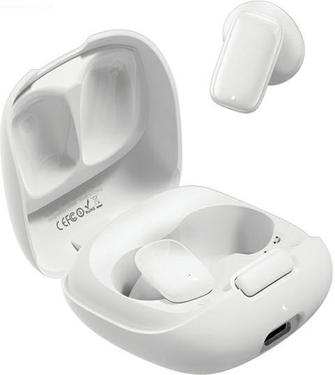 Usams ID25 Earbud Bluetooth Handsfree Earphones with Charging Case White vista 2