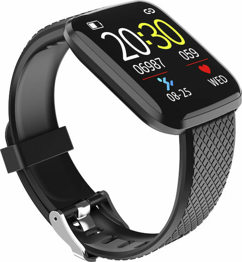 Denver SW-151 Smartwatch with Heart Rate Monitor (Black) view 2