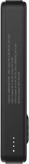 Wozinsky WLWP-10KA0Y3S Power Bank 10000mAh 22.5W with USB-A Port and USB-C Port Power Delivery Black vista 6