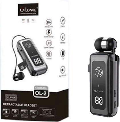 O-Lonnie OL-2 In-ear Bluetooth Handsfree Earphone Lapel Black view 3