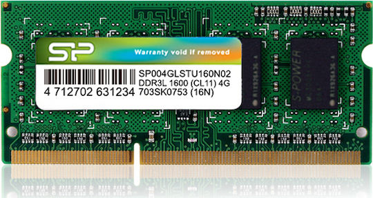 Silicon Power DDR3L with Module 1x4GB and Speed 1600 for Laptop SP004GLSTU160N02 view 4