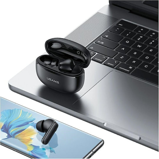 Usams E05 In-ear Bluetooth Handsfree Earphones with Charging Case Black view 3
