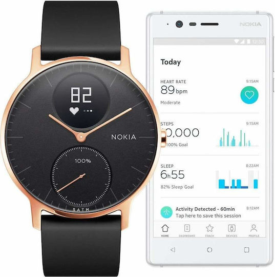 Nokia Steel HR Stainless Steel 36mm Smartwatch with Heart Rate Monitor (Rose Gold) view 4