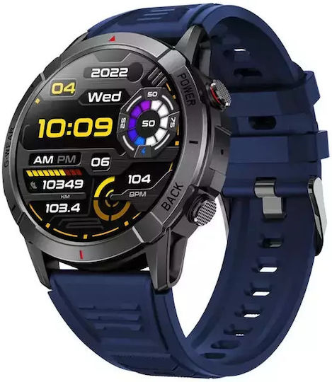 Nubi NX10 Smartwatch with Heart Rate Monitor (Blue) view 6