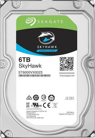 Seagate Skyhawk Surveillance 6TB HDD Hard Drive 3.5" SATA III 5900rpm with 256MB Cache for Recorder ST6000VX001 view 5