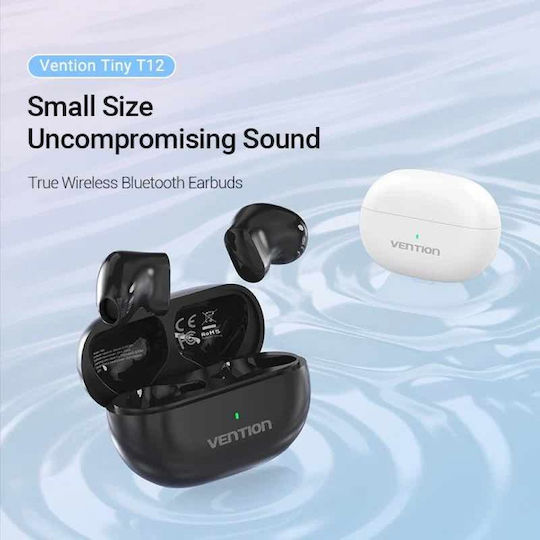 Vention Tiny T12 Earbud Bluetooth Handsfree Earphones with Charging Case Black view 3