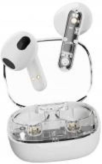 Streetz T150 Earbud / In-ear Bluetooth Handsfree Earphones with Charging Case Transparent