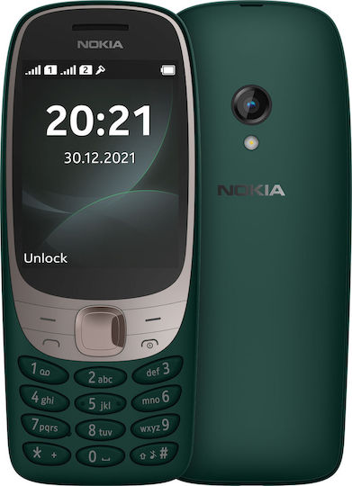 Nokia 6310 (2024) Dual SIM Mobile with Buttons (English Menu) Green view 1