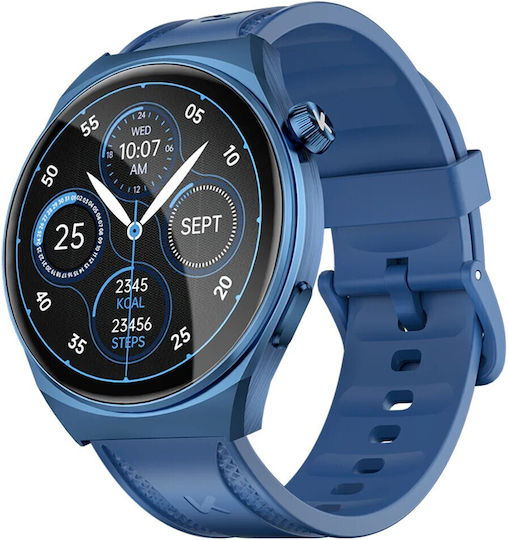 Kumi GW6 Smartwatch with Heart Rate Monitor (Blue) view 3
