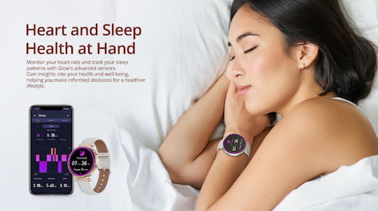 Riversong Glow Smartwatch with Heart Rate Monitor (Silver) view 7