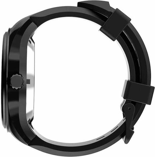 Aoke H2 Smartwatch (Black Case / Black Silicone Strap) view 3