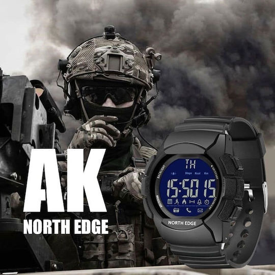 North Edge AK 50mm Waterproof Smartwatch (Black) view 5