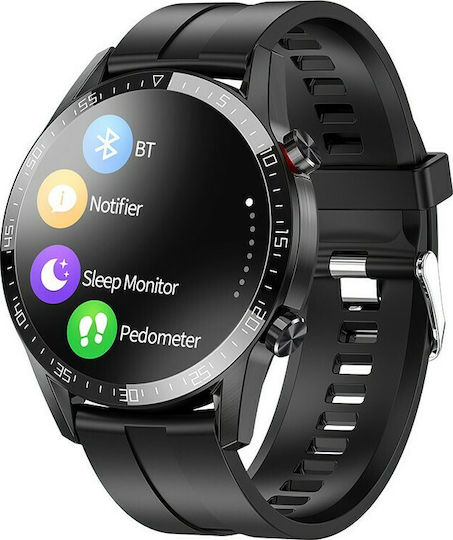 Hoco Y2 Smartwatch with Heart Rate Monitor (Black) vue 4