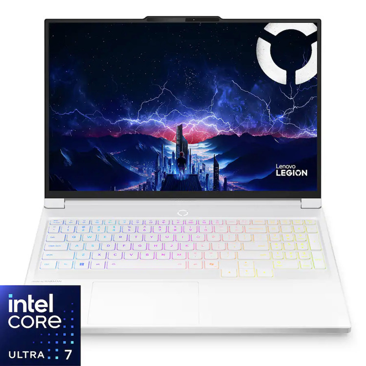 Lenovo Legion 7 16IAX10 16" OLED QHD+ 165Hz (Core 7-255HX/32GB/1TB SSD/GeForce RTX 5060/W11 Home) Glacier White (US Keyboard) view 1