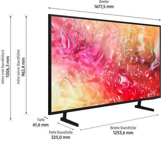 Samsung Smart Television 75" 4K UHD LED DU7199 HDR (2024) view 5