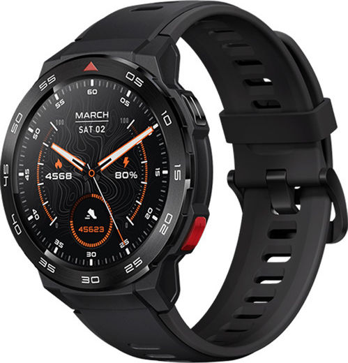 Mibro GS Pro Stainless Steel Waterproof Smartwatch with Heart Rate Monitor (Black) view 2
