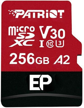 Patriot microSDXC 256GB U3 V30 A2 90MB/s With Adapter view 1